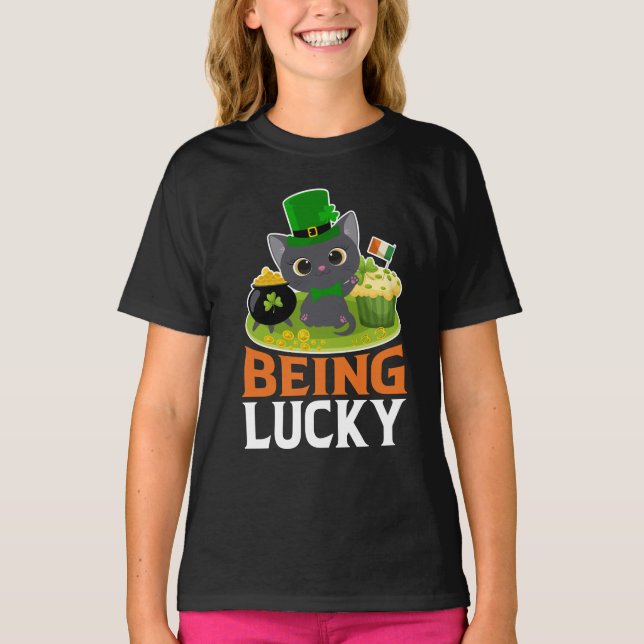 Camiseta Rua, o dia de Patrick sendo sortudo (Frente)
