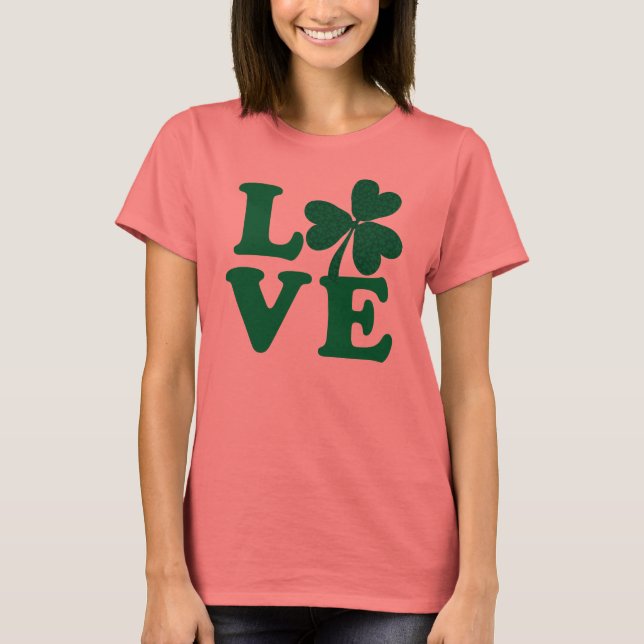 Camiseta Rua, o dia de Patrick Shamrock Love (Frente)