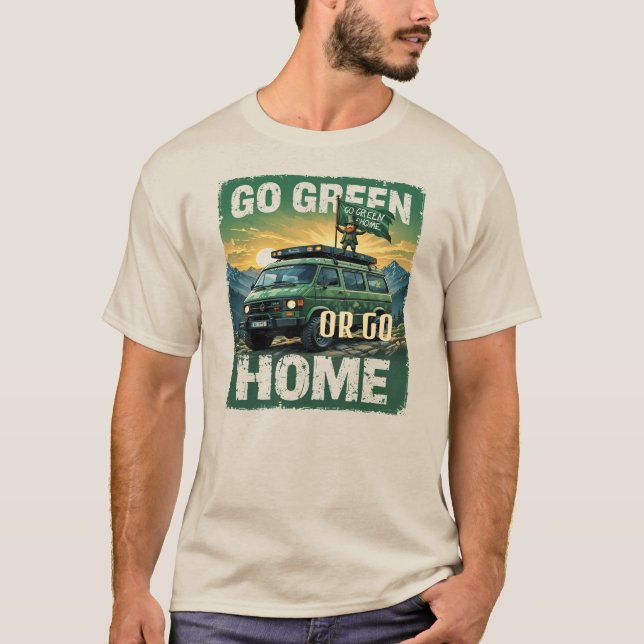 Camiseta Rua, o dia do Patrick vai verde ou vai para casa (Frente)