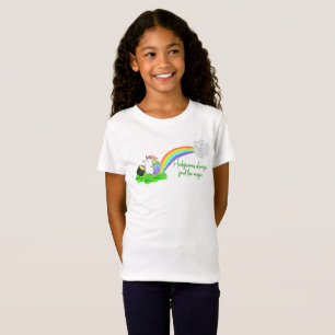 Camiseta Rua, o Hedgehog Unicorn de Patrick com Pote de Dou