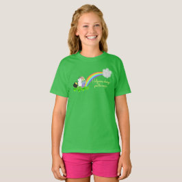 Camiseta Rua, o Hedgehog Unicorn de Patrick com Pote de Dou