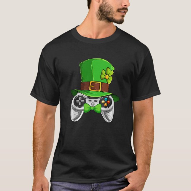 Camiseta Rua. O Jogo do Dia de Patrick Leprechaun Costume S (Frente)
