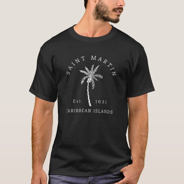 Camiseta Rua original Martin Caribe Islands Palm Tree Nov (Frente)