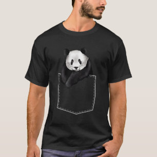 Camiseta Rua Panda Em Meu Pocke Para Urso Asiático