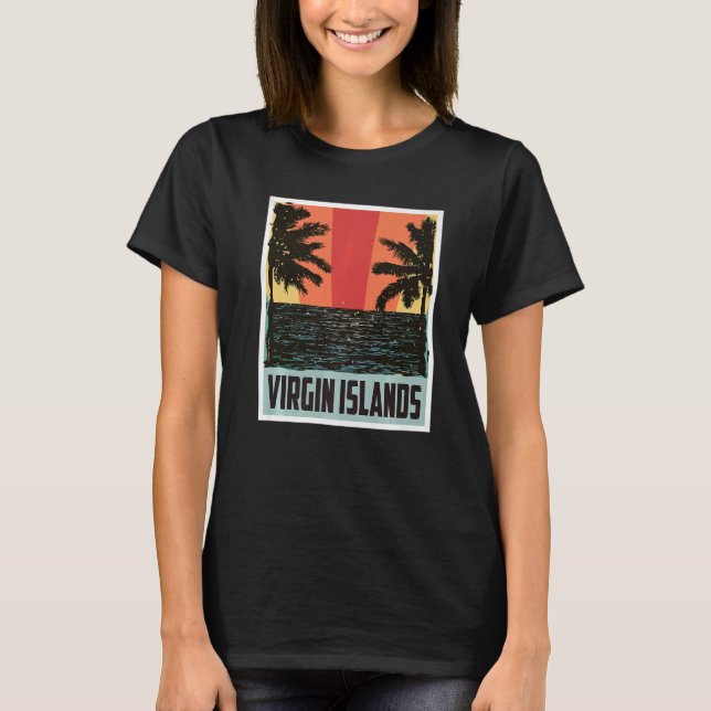 Camiseta Rua: Parque Nacional das Ilhas Virgens John Hike S (Frente)