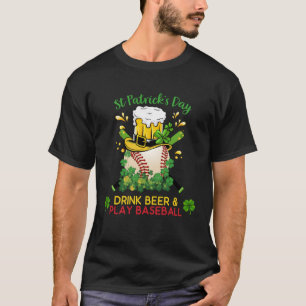 Camiseta Rua Pat Beer Beer E Jogar Beisebol