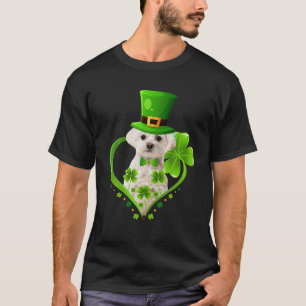 Camiseta Rua: Patrick Cute Leprechaun Maltês Cachorro