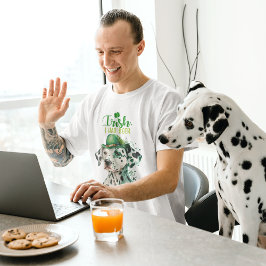 Camiseta Rua Patrick Dalmatic Dog Engraçado Irlandês Eu Tin