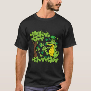 Camiseta Rua Patrick Day Alligator Shamrock Santo PattyMen