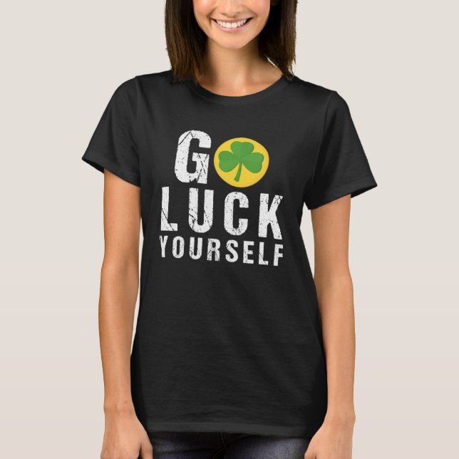Camiseta Rua Patrick Day Cita Ditos Sortudos Dabbing 2 (Frente)