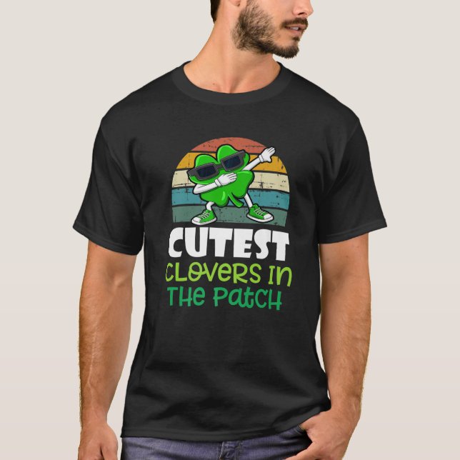 Camiseta Rua Patrick Day Cutest 4 Folhas De Folha No Patch (Frente)
