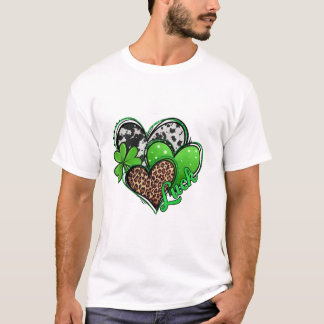 Camiseta Rua Patrick Day Leopard Hear