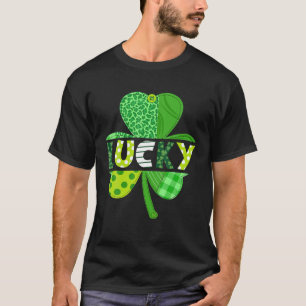 Camiseta Rua Patrick Day Lucky Shamrock Clover Irish Holida