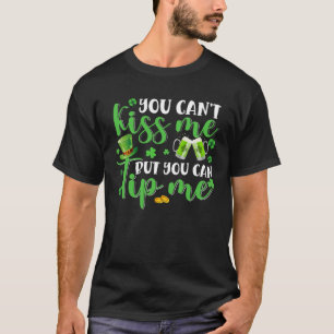 Camiseta Rua Patrick Day Lucky Shamrock Garçonete Bartender