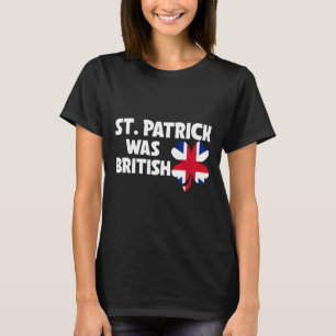Camiseta Rua Patrick Era Bandeira Britânica Patriótica St P