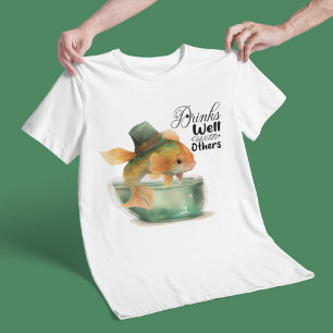 Camiseta Rua Patrick Goldfish Bebe Engraçado Bem Com Outros