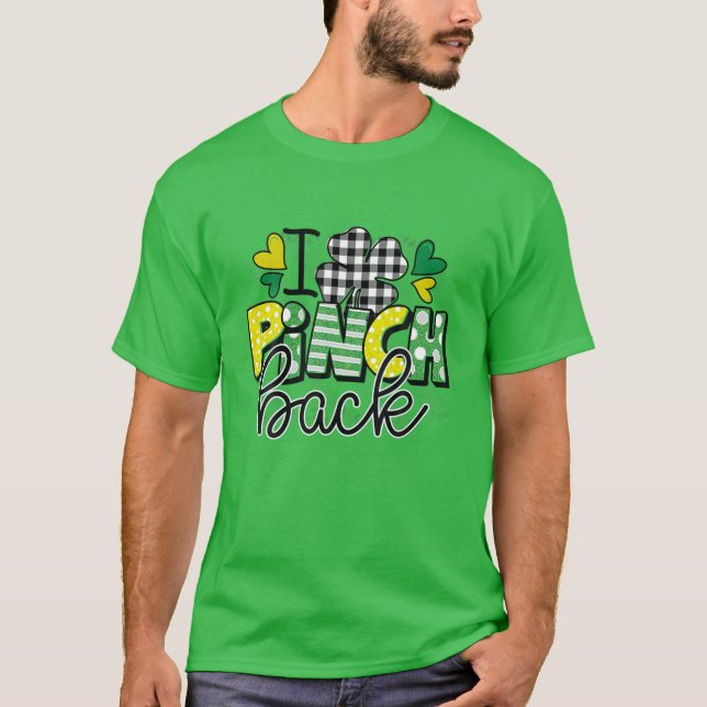 Camiseta Rua Patrick I Pinch Back Buffalo Xadrez Shamrock G (Frente)