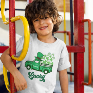 Camiseta Rua Patrick Leprechaun Truck Rainbow Luck Shamrock