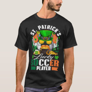 Camiseta Rua Patrick Lucky Soccer Player Shamrock & Glass