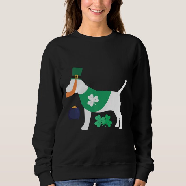 Camiseta Rua Patrick S Day Beagle Engraçada Para Cachorros (Frente)