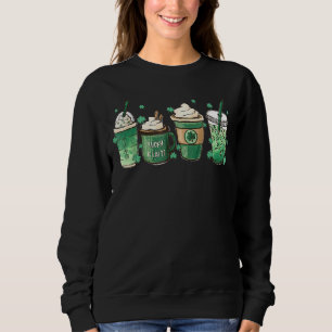 Camiseta Rua Patrick S Day Café Lucky Latte Irish Shamroc