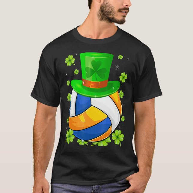 Camiseta Rua Patrick S Day Irish Voleibol Shamro (Frente)