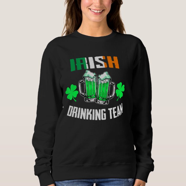 Camiseta Rua Patrick S Irish Beer Bebendo Team Irlanda Flag (Frente)