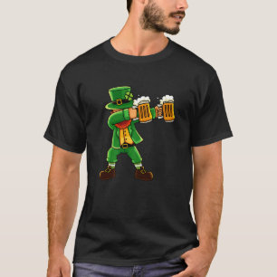 Camiseta Rua Patrick's Day Dabbing Leprechaun Irish Gnomo B