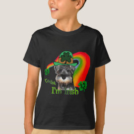 Camiseta Rua. Patricks Day Mini Schnauzer