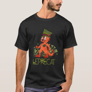 Camiseta Rua.Patrick'S Patricks Day Irish Leprecat Cat Lepr