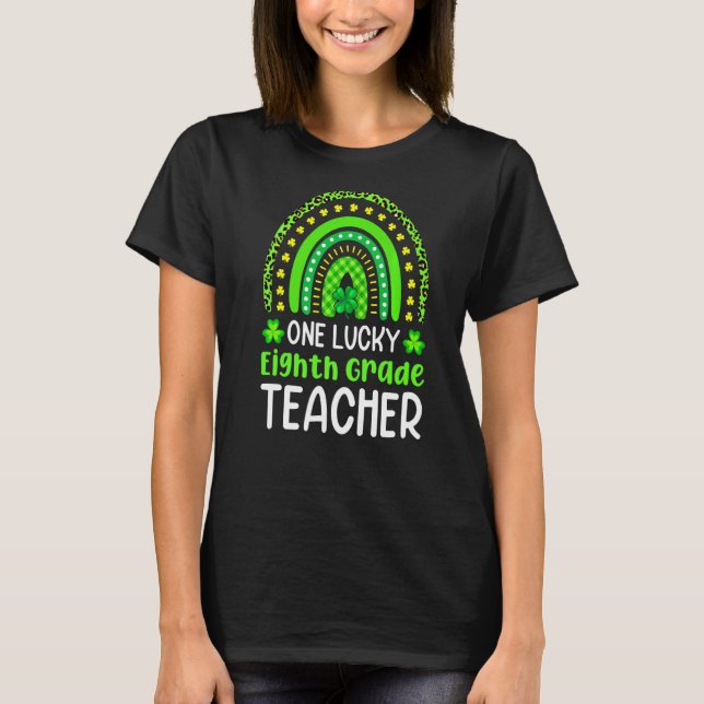 Camiseta Rua Patricku2019s Dia Um Professor do 8º ano Leopa (Frente)