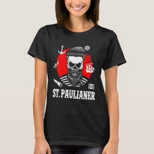 Camiseta Rua Pauli Hamburg Skull Paulian Santo Pauli
