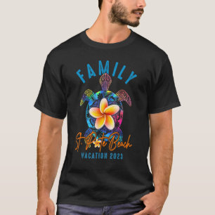 Camiseta Rua Pete Beach 2023 Tie Dye Sea Turtle Theme Famil