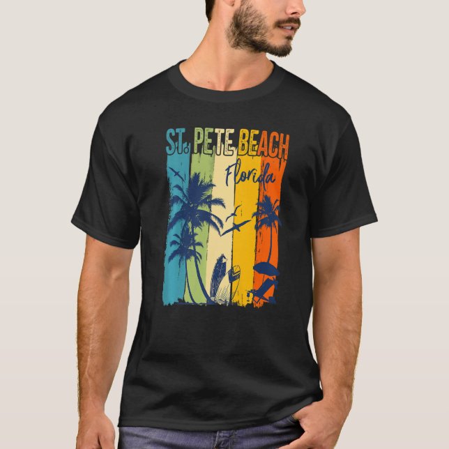 Camiseta Rua. Pete Beach Florida Férias Correspondendo Gr (Frente)