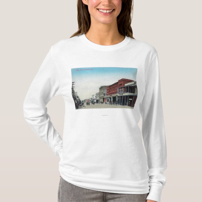 Camiseta Rua principal SceneWoodland, CA (Frente)