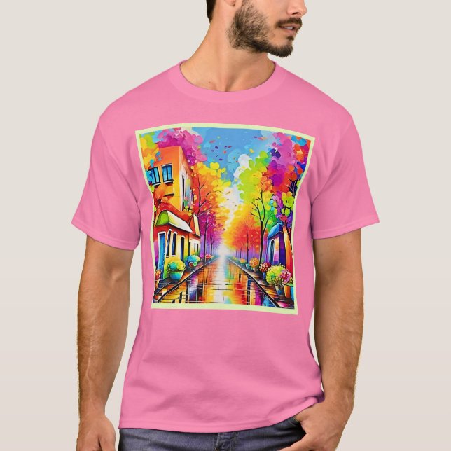 Camiseta Rua Rainbow: Cidade Vivid (Frente)