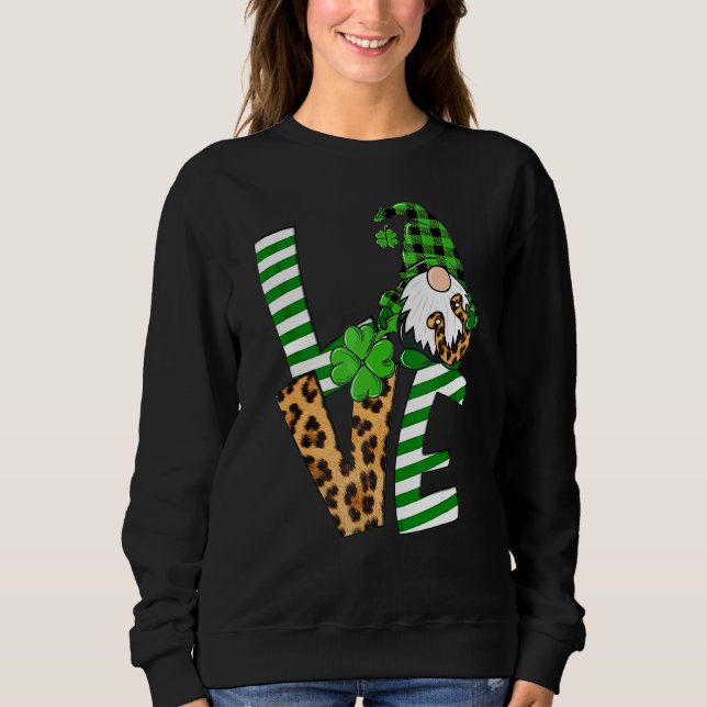 Camiseta Rua Santa Patrick's Day Love Shamrock Gnomies Luck (Frente)