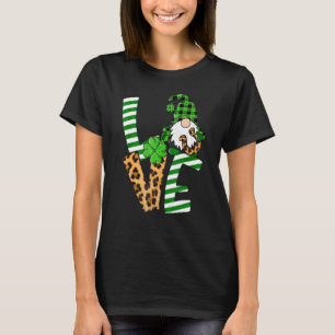 Camiseta Rua Santa Patrick's Day Love Shamrock Gnomies Luck