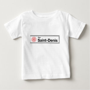 Camiseta Rua Santo-Denis, sinal de rua de Montreal