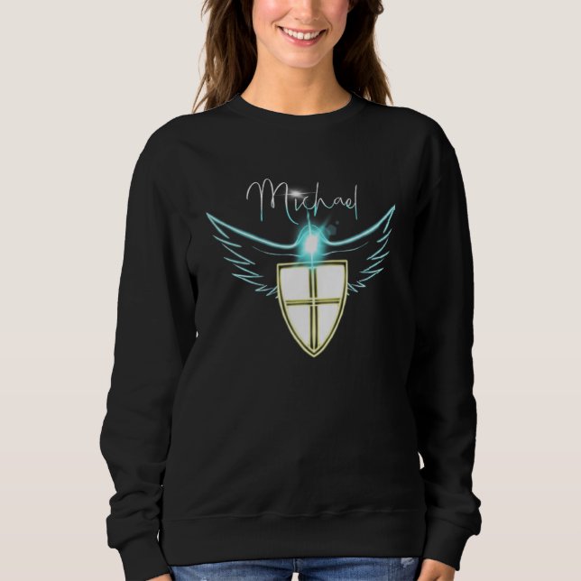 Camiseta Rua santo Michael Católico Archangel Angel (Frente)
