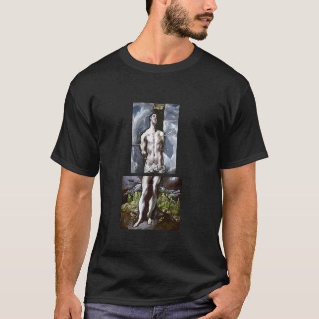 Camiseta Rua. Sebastian by El Greco (1612) (Frente)