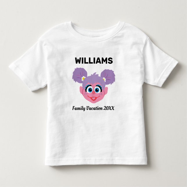 Camiseta Rua Sésamo | Abby Cadabby Férias Familiares (Frente)