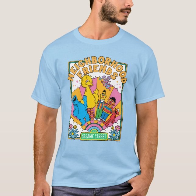 Camiseta Rua Sésamo | Amigos de vizinhança (Frente)