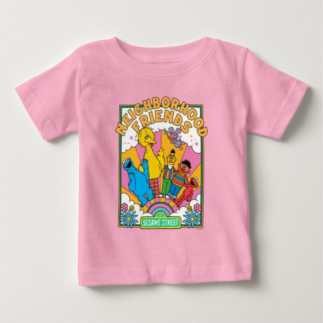 Camiseta Rua Sésamo | Amigos de vizinhança (Frente)