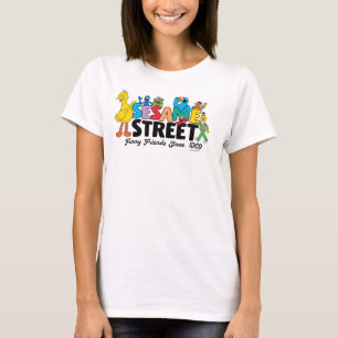 Camiseta Rua Sésamo Amigos Peludos Desde 1969