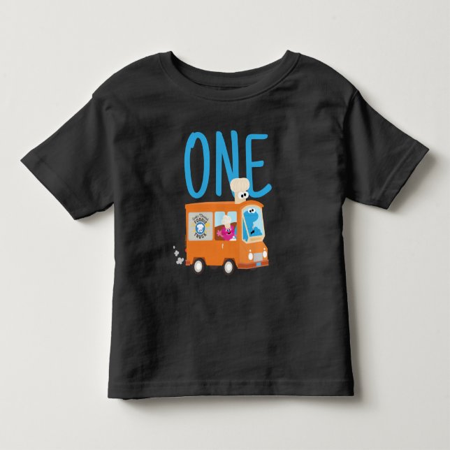 Camiseta Rua Sésamo | Aniversário do Caminhão de Comida de  (Frente)