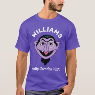 Camiseta Rua Sésamo   Contagem de Férias Familiares
