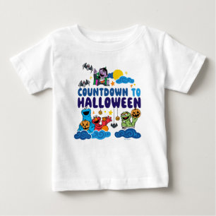 Camiseta Rua Sésamo Contagem para o Halloween