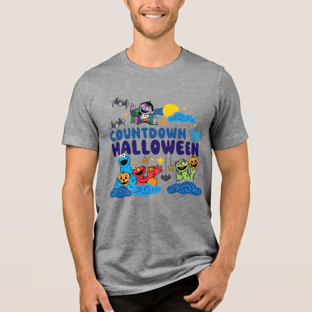 Camiseta Rua Sésamo | Contagem para o Halloween (Frente)