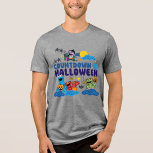 Camiseta Rua Sésamo Contagem Regressiva para o Halloween